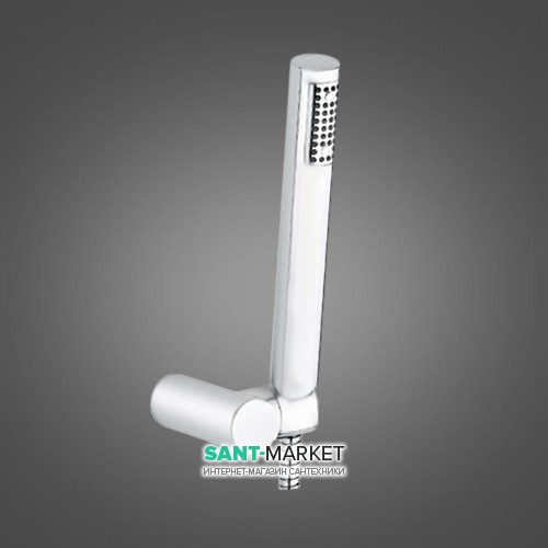 Душовий гарнітур з настінним тримачем Emmevi колекція Piper-Planet сатин SC140