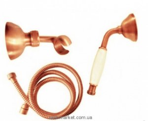 Душевой гарнитур с настенным держателем EMMEVI коллекция Old America бронза BR CO110OAM