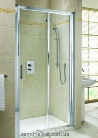 Душові двері в нішу Kolo GEO 6 скляна розсувна 140х190 GDRS14222003