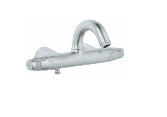 Смеситель с термостатом двухвентильный для ванны Grohe коллекция F1 хром 34134000 BK