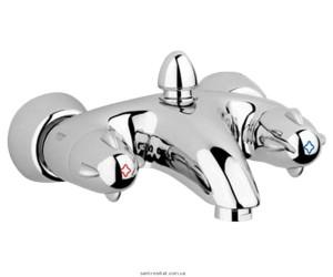 Смеситель двухвентильный для ванны с коротким изливом Grohe коллекция Talia хром 25561000