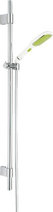 Душевой гарнитур со штангой Grohe коллекция Rainshower Eco хром/белый 27275LS1