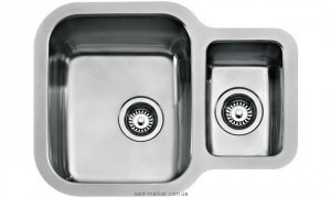 Мойка для кухни асимметричная TEKA BE 1 1/2 B 625 REV  1.5 чаши  под столешницу  нержавеющая сталь  хром  полированная 10125160