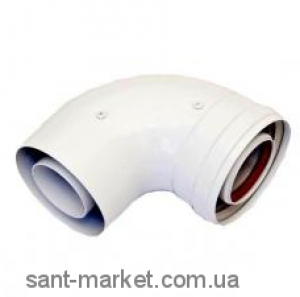 Ariston Коаксиальное колено M/F 90° Ø 60/100 3318003