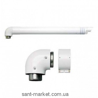 Ariston Комплект для конвекционного котла 750 мм 60/100  с коленом 3318001