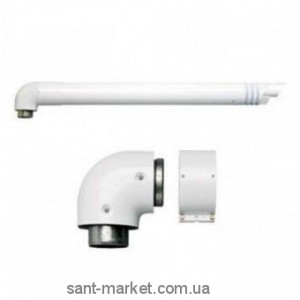 Ariston Комплект для конвекционного котла 750 мм 60/100  с коленом 3318001