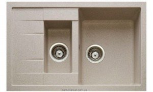 Мойка для кухни прямоугольная TEKA ASTRAL 60B TG  1.5 чаши  оборачиваемое крыло  врезная  гранит  алебастр 40143525
