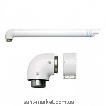 Ariston Комплект для конвекционного котла 750 мм 60/100  с коленом 3318001