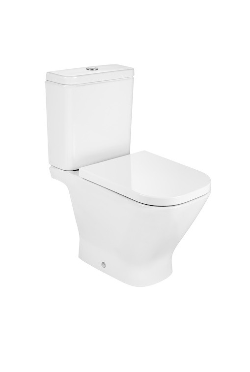 Унітаз підлоговий компакт Roca колекція Gap + Сидіння A34947800W