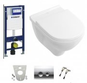 Унітаз підвісний Villeroy & Boch O.Novo 5660Н101 + 9M38S101 + Комплект 3 в 1 Geberit Duofix 458.121.21.1