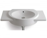 Раковина для ванної підвісна умивальник-стільниця Roca колекція Happening біла 327561000