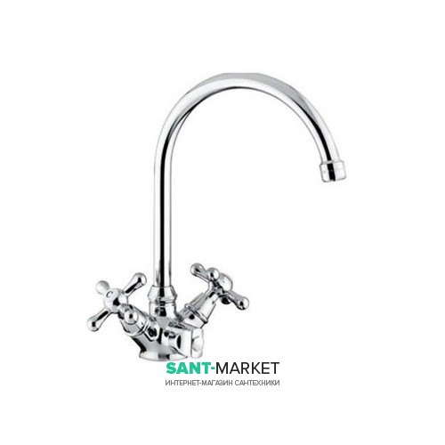 Смеситель для кухни Emmevi Deco Classic двухвентильный ретростиль CR12427
