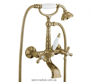 Смеситель двухвентильный для ванны с душем EMMEVI коллекция Deco Old бронза BR12611