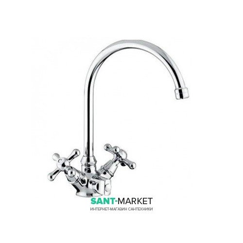 Змішувач для кухні Emmevi Deco Classic двухвентильний ретростиль CR12427