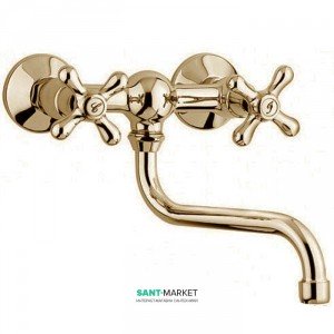Змішувач для кухні Emmevi Deco Classic двухвентильний ретростиль бронза BR12005 S