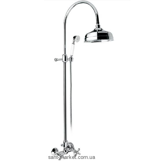 Смеситель для душа настенный двухвентильный EMMEVI Deco Classic с душевым набором хром CR1200281