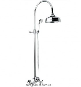 Смеситель для душа настенный двухвентильный EMMEVI Deco Classic с душевым набором хром CR1200281