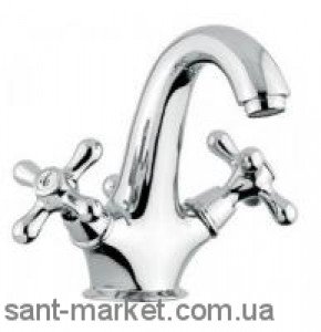 Смеситель для раковины двухвентильный EMMEVI коллекция Deco Classic хром CR12013PTC