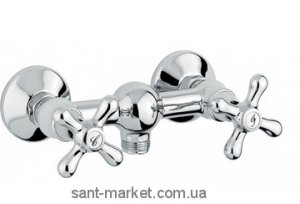 Смеситель для душа настенный двухвентильный EMMEVI коллекция Deco Classic хром CR12002