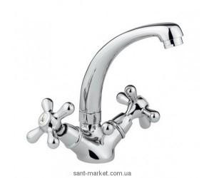 Змішувач для раковини двухвентильний EMMEVI колекція Deco Classic хром CR12113TC