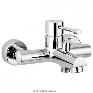 Смеситель однорычажный для ванны с коротким изливом EMMEVI коллекция Eden хром CR71001