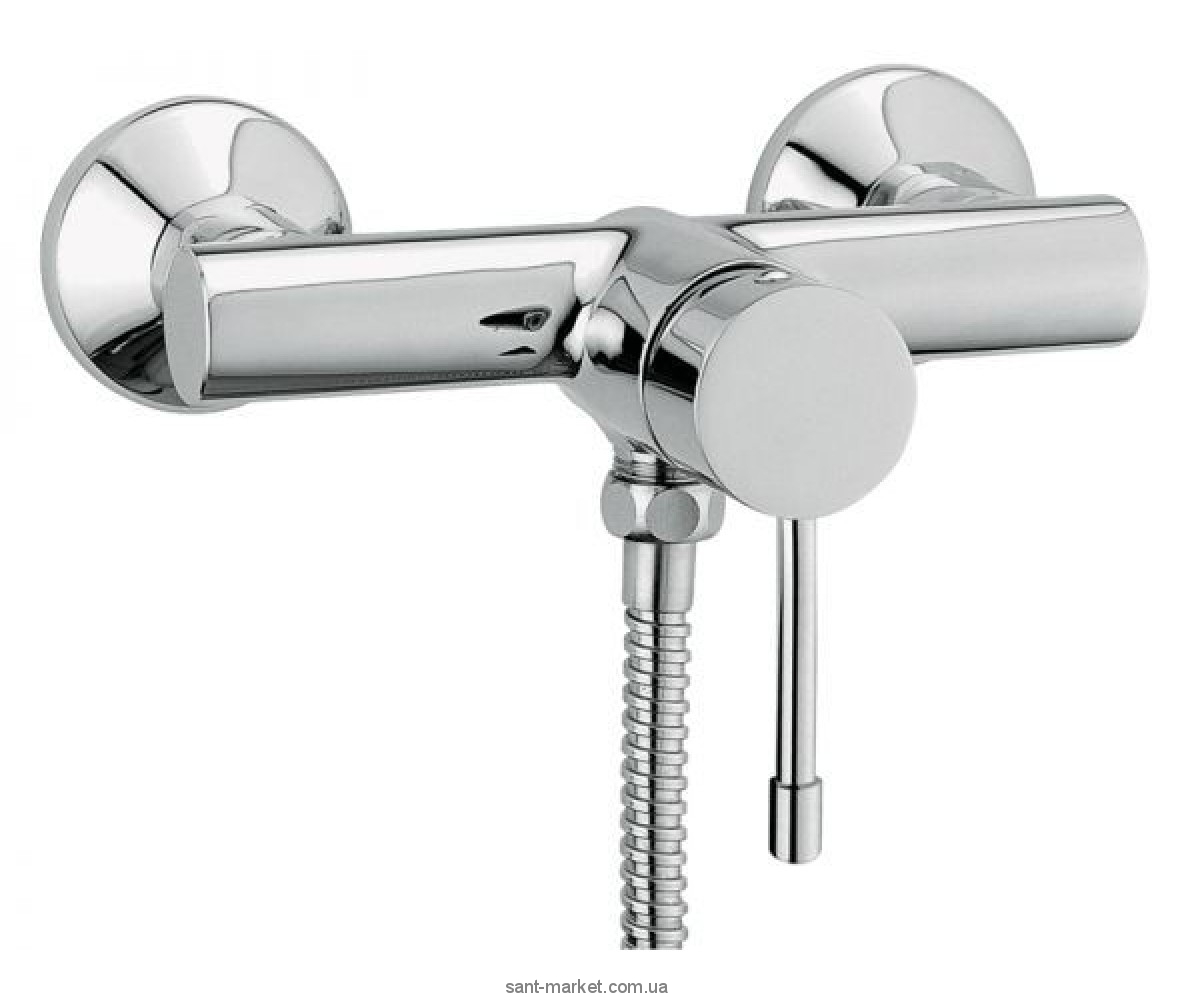 Змішувач для душу настінний змішувач EMMEVI колекція Eden хром CR71002