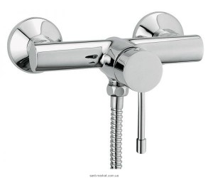 Змішувач для душу настінний змішувач EMMEVI колекція Eden хром CR71002