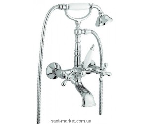 Смеситель двухвентильный для ванны с душем EMMEVI коллекция Deco Old хром CR12611
