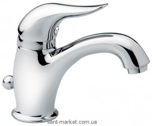 Змішувач для раковини одноважеля з донним клапаном EMMEVI колекція Duka хром CR44003