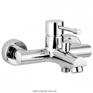 Смеситель однорычажный для ванны с коротким изливом EMMEVI коллекция Eden хром CR71001