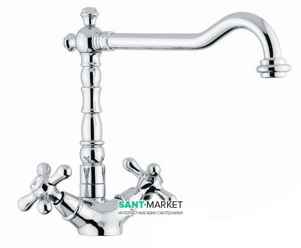 Смеситель для кухни Emmevi Deco Old двухвентильный хром CR12617