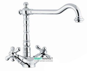 Змішувач для кухні Emmevi Deco Old двухвентильний хром CR12617
