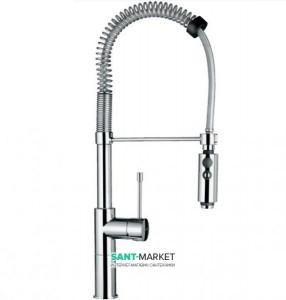 Смеситель для кухни с выдвижной лейкой Emmevi Eden однорычажный на гибкой пружине CR71110