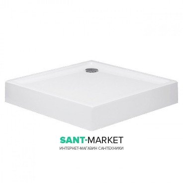 Душевой поддон акриловый квадратный Huppe Xerano 90х90х15 белый 840102.055
