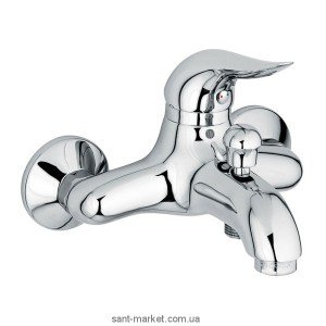 Смеситель однорычажный для ванны с коротким изливом EMMEVI коллекция Duka хром CR44001