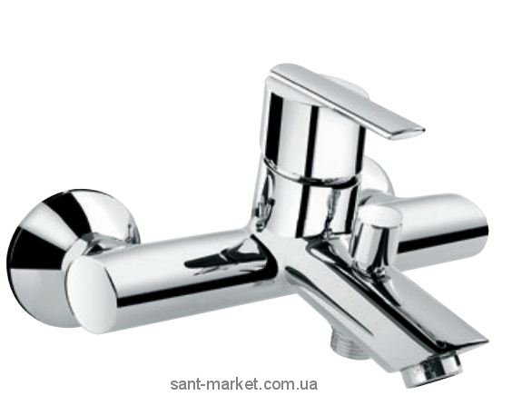 Смеситель однорычажный для ванны с коротким изливом EMMEVI коллекция Elly хром CR41001