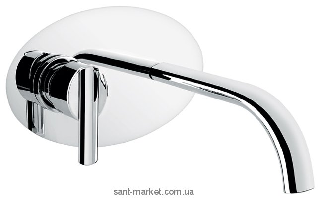 Смеситель для раковины однорычажный настенный EMMEVI коллекция Elly хром CR41055