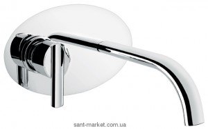 Смеситель для раковины однорычажный настенный EMMEVI коллекция Elly хром CR41055