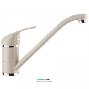 Смеситель для кухни Emmevi Ambra Granit однорычажный бежевый BD 9007