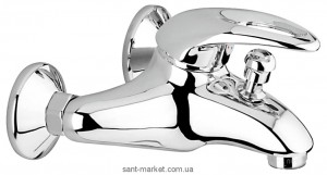 Смеситель однорычажный для ванны с коротким изливом EMMEVI коллекция Luxor хром CR7001RB