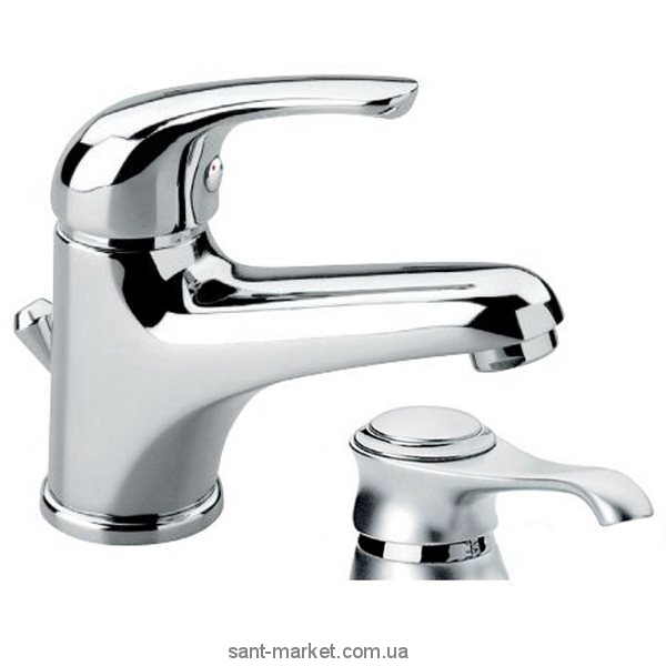 Смеситель для раковины однорычажный с донным клапаном EMMEVI коллекция Giglio сатин SC8003GTC