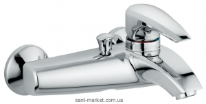 Смеситель однорычажный для ванны с коротким изливом EMMEVI коллекция Kali хром CR75001