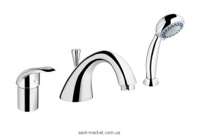Змішувач одинважільний на борт ванни з душем EMMEVI колекція Luxor хром CR70120R