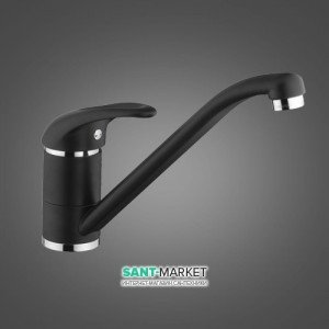 Смеситель для кухни Emmevi Luxor однорычажный черный NEO 7007R