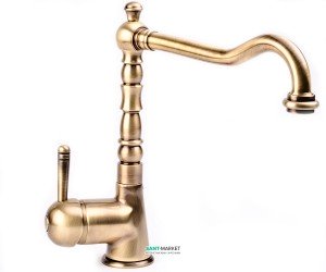 Смеситель для кухни Emmevi Laguna однорычажный ретростиль бронза BR40516