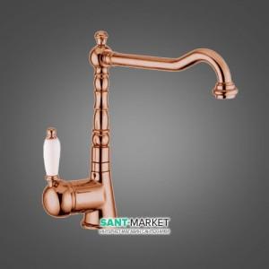 Смеситель для кухни Emmevi Laguna однорычажный ретростиль медь RA40517А
