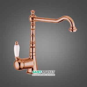 Смеситель для кухни Emmevi Laguna однорычажный ретростиль медь RA40517А