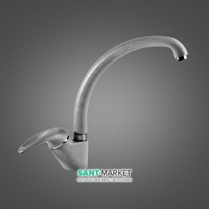 Смеситель для кухни Emmevi LUXOR однорычажный серый GMAR 7087