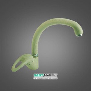 Смеситель для кухни Emmevi Luxor однорычажный светло-зеленый VMARM 7087