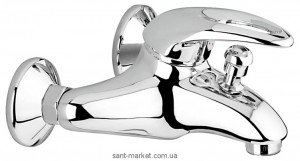 Смеситель однорычажный для ванны с коротким изливом EMMEVI коллекция Luxor хром CR7001RB